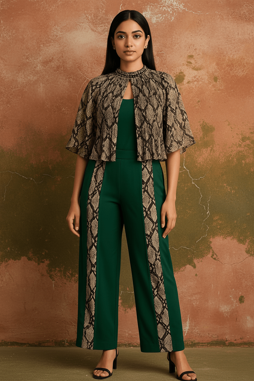 Wild Elegance Cape Coord Set - Silver Lining